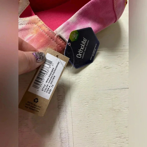 Toms Pink and Yellow Floral Flats - Picture 2 of 6